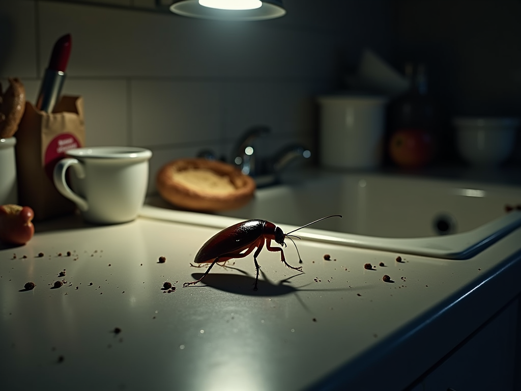 Cafards dans la cuisine